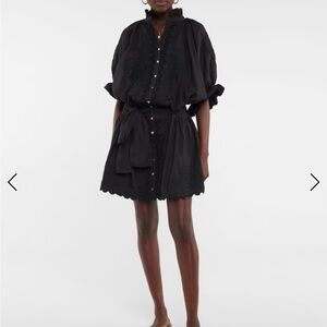 Juliet Dunn black dress.